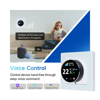 Thermostat intelligent à écran couleur TFT, programmable hebdomadaire, multifonctions, pour usage domestique, sortie d'usine ODM/OEM
