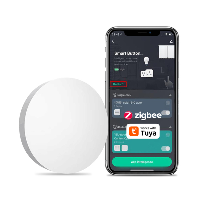 Tuya ZigBee 3.0 Wireless Switch Push Button Remote Control Controller Multi-scene Linkage Smart Scene Switch Tuya Smart LIfe