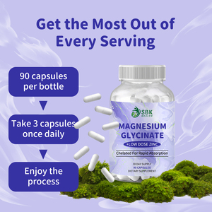 High Quality Magnesium Glycinate Capsules for Adult Sleep Support Muscle Relaxation and Nerve Support Overall Wellness Pills - Product Image 5
