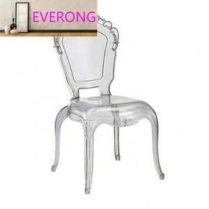 Silla de Boda de Resina Acrílica Transparente Estilo Epoca, para Uso en Interiores y Exteriores, Sala de Estar, Oficina, Comedor, de China - Product Image 1