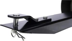 Remorque de VTT Chariot à benne basculante en acier Remorque utilitaire pour pelouse et jardin Remorque avec remorquage robuste derrière les chariots et côtés amovibles - Product Image 6