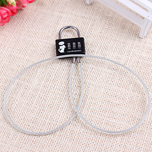DDAEGGAL Candado de Combinación de 3 Dígitos con Cable de Acero Extendido, Candado para Casco de Bicicleta - Product Image 3
