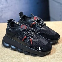 Baskets de sport décontractées respirantes en maille à lacets, style Dad Shoes, à plateforme surélevée, légères et robustes, pour l'été et l'automne