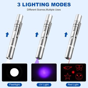 3 in 1 Multi-Angle USB Rechargeable Eco-Friendly Stainless Steel Pet Catch LED Laser <b>Interactive</b> Dog Training <b>Toy</b> - Product Image 2