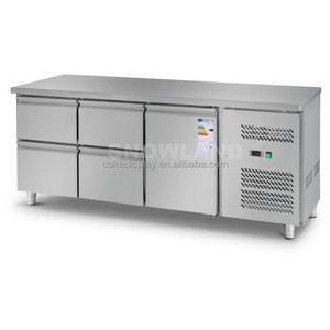 <span class=keywords><strong>4</strong></span> <span class=keywords><strong>cassetti</strong></span> in acciaio inox commerciale tavolo da lavoro refrigeratore congelatore frigorifero sotto il piano frigo - Product Image 5