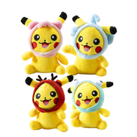 Lot de 20 peluches Pikachu de 4 pouces - Adorables animaux en peluche d'anime avec rembourrage en coton PP et doublure en maille, type canapé pour filles