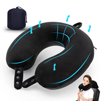 Jiyimei vente en gros mode gonflable U forme Oem/odm voyage cou oreiller pour vol avion voiture bureau dormir confortable idéal