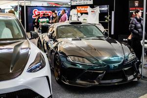 สำหรับ Toyota Supra ที่ได้รับการอัพเกรดด้วยชุดแต่งคาร์บอนไฟเบอร์ Sea Bass ประกอบด้วยกันชนหน้าและหลัง, ซุ้มล้อ, ดิฟฟิวเซอร์ และฝากระโปรงหน้า - Product Image 6