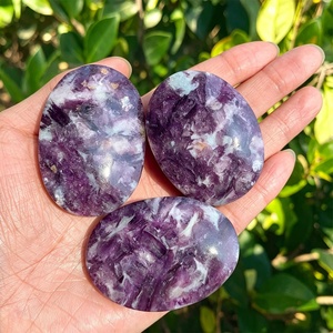 Pierre de Mica Violette en Gros, Pierre de Palmier Polie, Figurine Gravée, Totem, Croix, Art Populaire, Décoration d'Intérieur, Cristal de Guérison Reiki - Product Image 6