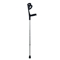 Canne de marche en aluminium avec lampe pour béquille ajustable en hauteur Chaise roulante pliante Soins de santé du corps