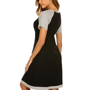 <span class=keywords><strong>Chemise</strong></span> <span class=keywords><strong>de</strong></span> <span class=keywords><strong>nuit</strong></span> personnalisée d'<span class=keywords><strong>allaitement</strong></span> pour femmes enceintes avec vêtements <span class=keywords><strong>de</strong></span> maternité élégants à manches courtes robe pour <span class=keywords><strong>grossesse</strong></span> robe <span class=keywords><strong>de</strong></span> maternité - Product Image 6