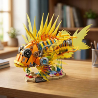 DK 7083 2026 MOC Kit de Briques de Construction Créatif Animal Mécanique Poisson Modèle à Assembler Présentoir Cadeau pour Adultes 1103 Pièces Ensembles de Blocs de Construction