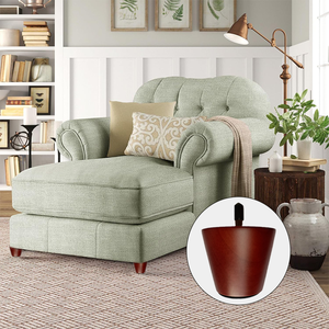 Ensemble <span class=keywords><strong>de</strong></span> <span class=keywords><strong>4</strong></span> <span class=keywords><strong>pieds</strong></span> en bois, <span class=keywords><strong>pieds</strong></span> <span class=keywords><strong>de</strong></span> remplacement ronds en bois massif adaptés aux canapés, commodes, ottomanes, armoires, <span class=keywords><strong>chaises</strong></span>, à visser - Product Image 6