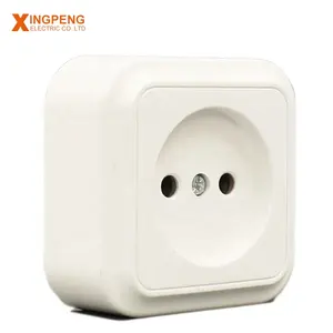 Mezeen Russia Pc material surface mount electrical eu 16A 220V wall outlet socket for home
