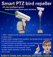 Dispositif de lutte antiparasitaire répulsif pour oiseaux Laser extérieur intelligent à 360 degrés Télécommande Laser Solution pour oiseaux Contrôle dissuasif