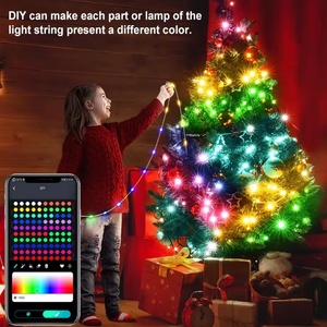Mini <span class=keywords><strong>Luces</strong></span> LED RGB <span class=keywords><strong>de</strong></span> Colores Cambiantes, <span class=keywords><strong>con</strong></span> Control Remoto, Alimentación USB, Guirnalda <span class=keywords><strong>de</strong></span> <span class=keywords><strong>Luces</strong></span> Inteligente para Decoración Navideña - Product Image 1