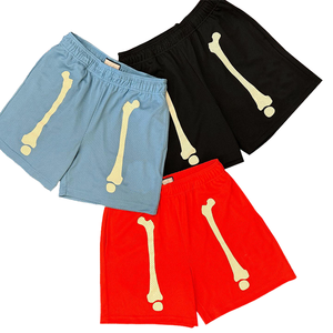 Nuevos Pantalones Cortos Deportivos de Malla Tejida Personalizados para Hombre, Teñidos en Color Liso, de Secado Rápido, Transpirables, con Costura Interior de 5 Pulgadas, Bordados, de Poliéster Sublimado - Product Image 1
