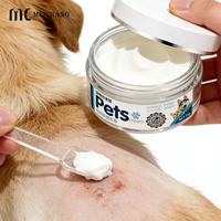 Pot hermétique pour pommade animale 30g 50g avec cuillère, récipient intérieur en AS PP pour crème cicatrisante et traitement cutané
