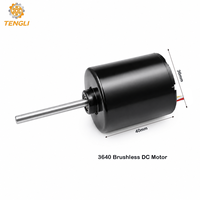 Ventilateur de ventilation pour poulailler sans balais 36 mm 24 V, moteur CC sans balais à aimant permanent 3640, efficacité supérieure