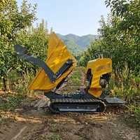 500kg Mini-Hebe-Dumper KC500 CE-Zertifizierter Selbstladender Raupenkipper für Garten und Obstgarten