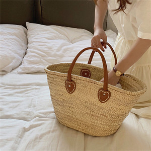 Grandi Borse Intrecciate Ultima Moda Donna con Borchie Sacche 2 in 1 Leggere a Tracolla in Lino Lussuoso e Paglia - Product Image 4