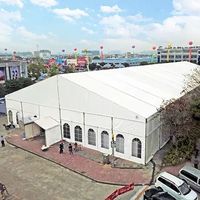 Carpa Grande Impermeable para Bodas con Capacidad para 500 Personas, Estructura de Aluminio y Cubierta de PVC, Carpa para Recepciones al Aire Libre, Festivales o Banquetes