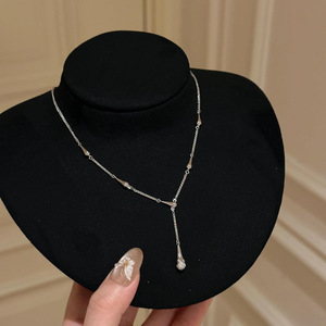 Plata esterlina imagen collares joyas plata 925 al por mayor cadenas con diamantes plata 925 llave collar - Product Image 1