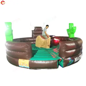 Opblaasbare Mechanische Stier Ride Mechanische Rodeo Stier Rijden Machine Bestuurt Sport Spel Te Koop