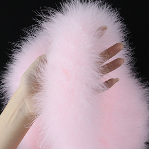 Turkey <strong>Feather</strong> <strong>Boa</strong> 50 Grams Fluffy <strong>Feathers</strong> Trim Multi Color 2M/Pieces Marabou Plumes Shawl for Decoration - Product Image 1