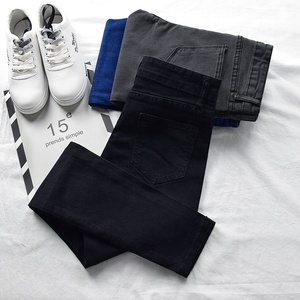 Nuovi <span class=keywords><strong>Jeans</strong></span> a <span class=keywords><strong>Vita</strong></span> Alta da <span class=keywords><strong>Donna</strong></span> per Primavera e Autunno, <span class=keywords><strong>Pantaloni</strong></span> <span class=keywords><strong>in</strong></span> Denim Elasticizzato a Gamba Stretta - Product Image 2
