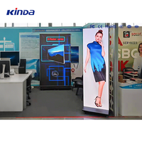 Écran d'affichage publicitaire LED portable et pliable P1.86 P2 P2.5 pour magasin de détail, écran d'affichage pliable