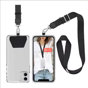Custom With Adjustable Nylon <b>Neck</b> <b>Strap</b> Polyester Patch <b>Phone</b> Lanyard - Product Image 1