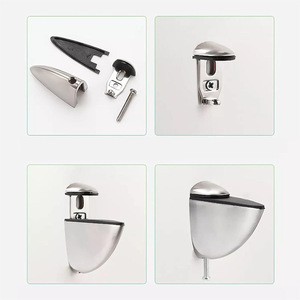 Clip en alliage de zinc pour verre, type bec d'aigle, réglable, pour usage intérieur, résistant à l'eau, design minimaliste - Product Image 4
