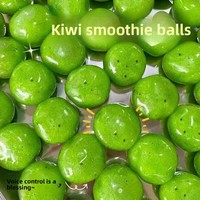 Kiwi Smoothie Squish Ball, Vormbaar Niet-terugverende IJs Zand TPR Knijp Fidget Speelgoed Simulatie Fruit Stress Verlichting Decompressie Speelgoed