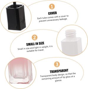 Wholesale Custom 3ml 5ml 8ml <b>Empty</b> Luxury Lip Gloss Tube With <b>Box</b> and Logo Lip-gloss-tubes Containers for Cosmetic - Product Image 3
