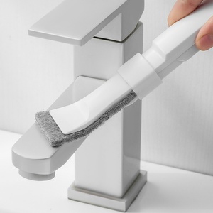 Multi-Surface <b>Scrub</b> Sponge with Gap Cleaner for Kitchen Sink Bathroom Tiles Cleaning <b>Brush</b> with Scouring Pad - Product Image 6