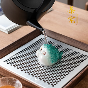 Difusor de aroma de resina con forma de pez burbuja que cambia de color y es perfumado para sala de té, origen Dehua - Product Image 5