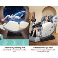Meilleure Vente Fauteuil de Massage Relaxant Complet Intelligent Robot IA 4D Shiatsu Commercial Électrique Luxe Nouveau Design avec Rouleau pour les Pieds