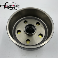 Moyeu de roue de remorque pour pièces d'essieux de remorque RV/bateau 5 trous Kits de tambour de frein de cercle d'indexation de 4.5 pouces pour 2000 Lbs