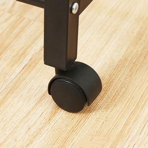 Perchero de tela de doble poste de <span class=keywords><strong>Metal</strong></span>, organizador de ropa, tendedero de dormitorio, perchas de <span class=keywords><strong>Metal</strong></span> para ropa, armario con rueda - Product Image 4