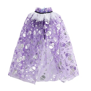 Capa de disfraz infantil de malla fina con tirantes, estilo princesa, para fiestas y regalos - Product Image 4
