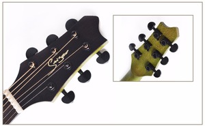 Instrument à cordes prix de gros contreplaqué <span class=keywords><strong>Kaysen</strong></span> marque OEM 6 cordes en acier guitare électrique acoustique en coupe - Product Image 3