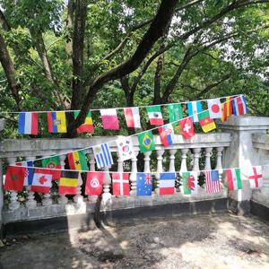 Drapeaux de la Coupe du <span class=keywords><strong>Monde</strong></span> de Football <span class=keywords><strong>Qatar</strong></span> <span class=keywords><strong>2022</strong></span>, 32 pays, drapeaux en polyester, guirlande de drapeaux - Product Image 2