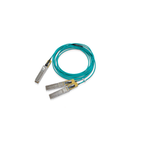 Kabel Optik Aktif Qsfp28 200gb/s Kompatibel Mellanox Baru Mfs1s50-h050v 50m Lszh Poe Fiber Network