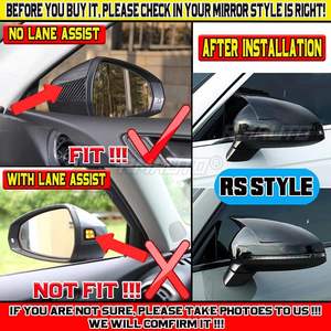 2 Cubiertas para Espejos Retrovisores Laterales de Coche, Ajuste Directo para Audi A4 S4 RS4 A5 S5 RS5 2017-2021, Embellecedores para Espejos de Puerta de Coche - Product Image 6