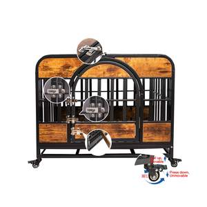 Nouvelle innovation planche de bois lourd Dute grande caisse pour chien cage pour chien d'intérieur pour grands chiens au meilleur prix - Product Image 3