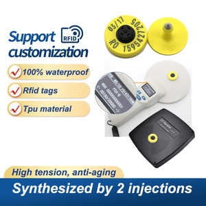 JCET010 मवेशी भेड़ सुअर कस्टम tpu के लिए एनएफसी पशु कान टैग आरएफआईडी कान टैग - Product Image 2