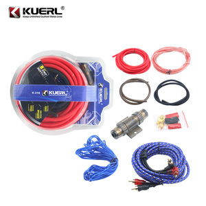 Kuerl Car <b>Amplifier</b> Wiring Harness 4-10GA Copper Clad Aluminum Power Ground <b>Speaker</b> Audio Control Cable Kit - Product Image 2