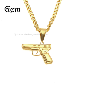 Accesorios: colgante moderno estilo hip-hop, preservación del color al vacío, collar de personalidad para hombre con baño electrolítico. - Product Image 1