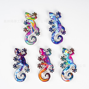 Imán de Resina Colorido con Forma de Gecko, Adhesivo Magnético para Refrigerador con Diseño Contemporáneo - Product Image 3